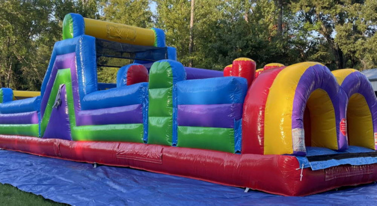 Obstacle Course Rental 40 Ft-Primary Colors